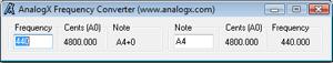 AnalogX Frequency Converter,AnalogX Frequency Converter下载,AnalogX Frequency Conv